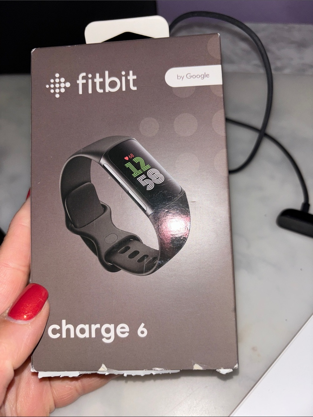 fitbit Black Fitness Tracker with Color Digital Screen - Picture 5 of 9